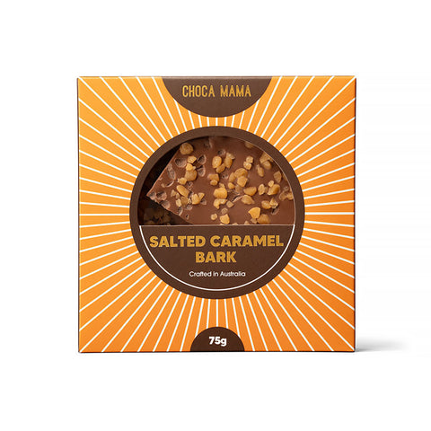 Chocamama Milk Chocolate Salted Caramel Bark | 75g