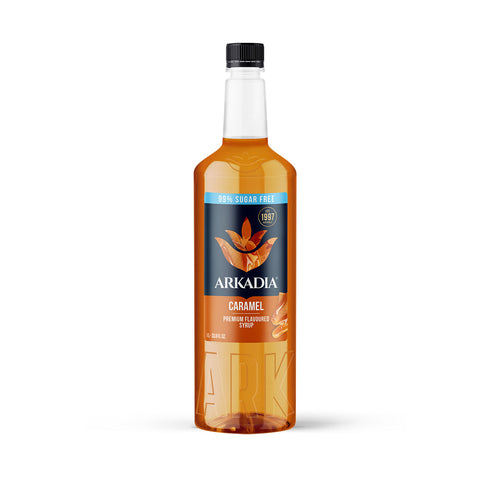 Arkadia Caramel Syrup 99% Sugar Free Box | 6 x 1L