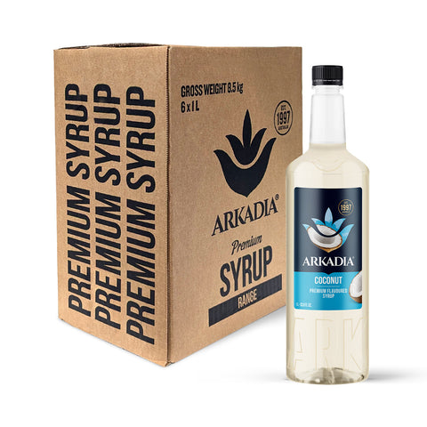 Arkadia Coconut Syrup Box | 6 x 1L