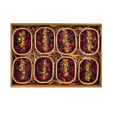 Berry Pistachio Chia Pudding Pots 8Pk - FIG