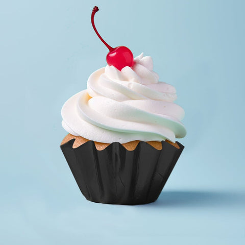 Black Bloom Baking Cups (24 Pack)-PAPYRUS-iPantry-australia