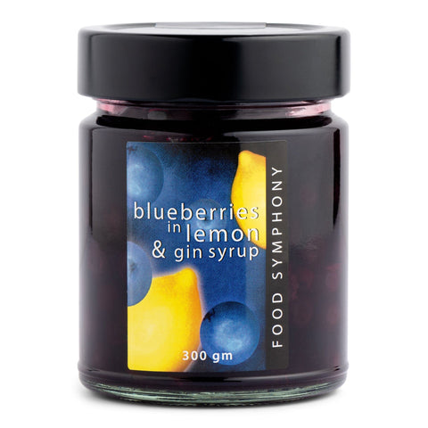 Blueberries in Lemon and Gin Syrup 300g-Pantry-Food Symphony-iPantry-australia