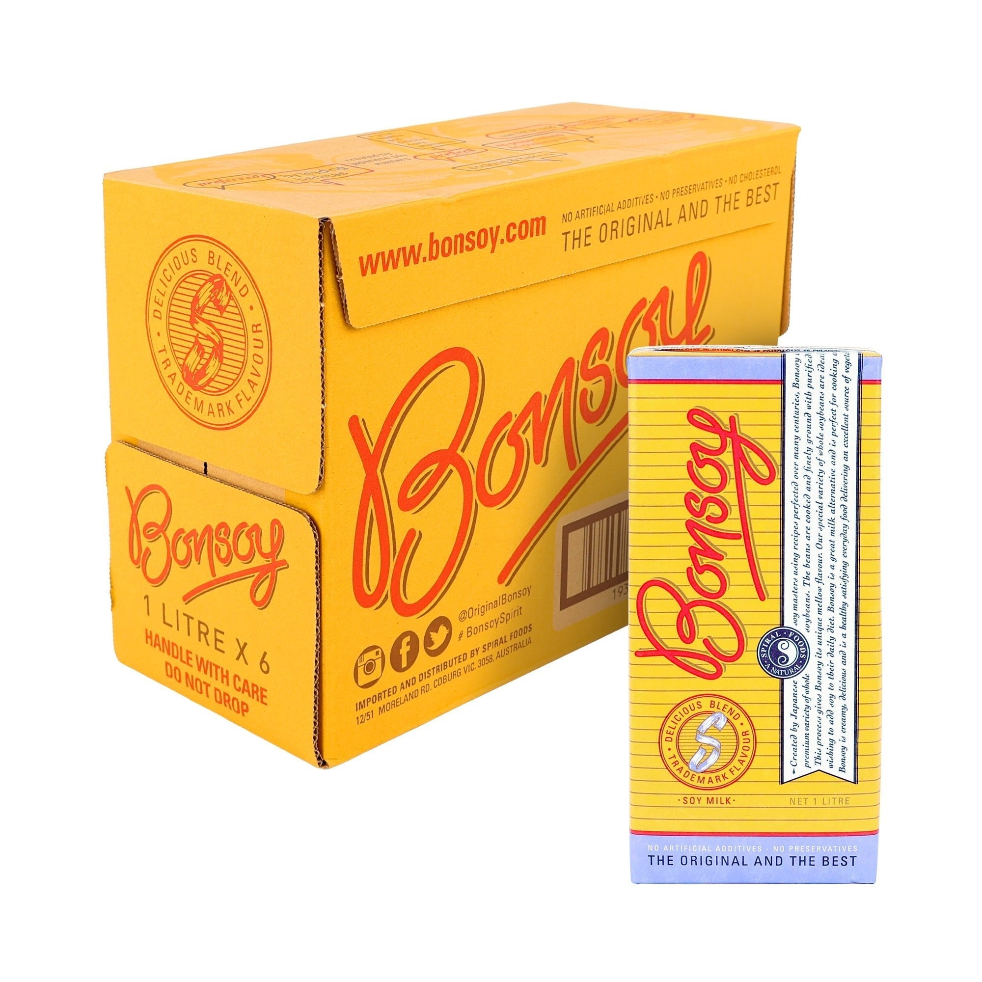 Bonsoy Soy Milk Box | 6 x 1L