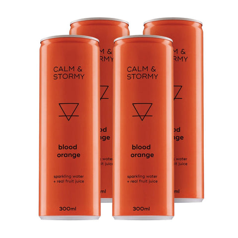 Calm & Stormy Blood Orange 300ml 4pk - Calm & Stormy