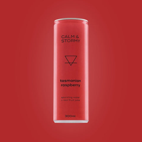 Calm & Stormy Tasmanian Raspberry 300ml 4pk - Calm & Stormy