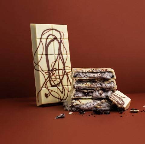 Choced Cookies and Cream Chocolate Block