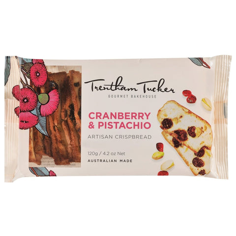 Trentham Tucker Cranberry & Pistachio Crispbreads | 120g
