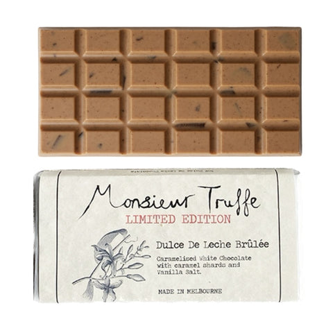 Monsieur Truffe 30% White Chocolate Dulce De Leche Bar | 90g