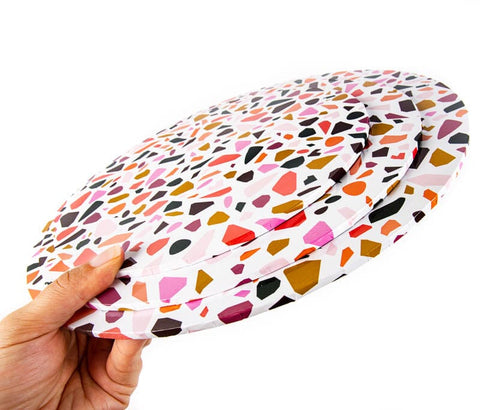 Food Presentation Board (Terrazzo) - 10" Round-BAKE GROUP-iPantry-australia