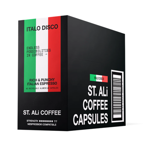 ST. ALi Italo Disco Coffee Capsules Carton 6 x 10 Pack