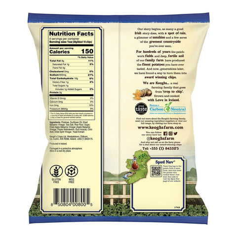 Keogh's Irish Potato Chips Atlanic Sea Salt and Sweet Irish Vinegar | 125g