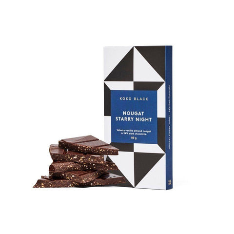 Nougat Starry Night Block 80g-Indulgence-Koko Black-iPantry-australia