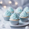 Medium Pastel Blue Foil Baking Cups (50 Pack)-PAPYRUS-iPantry-australia