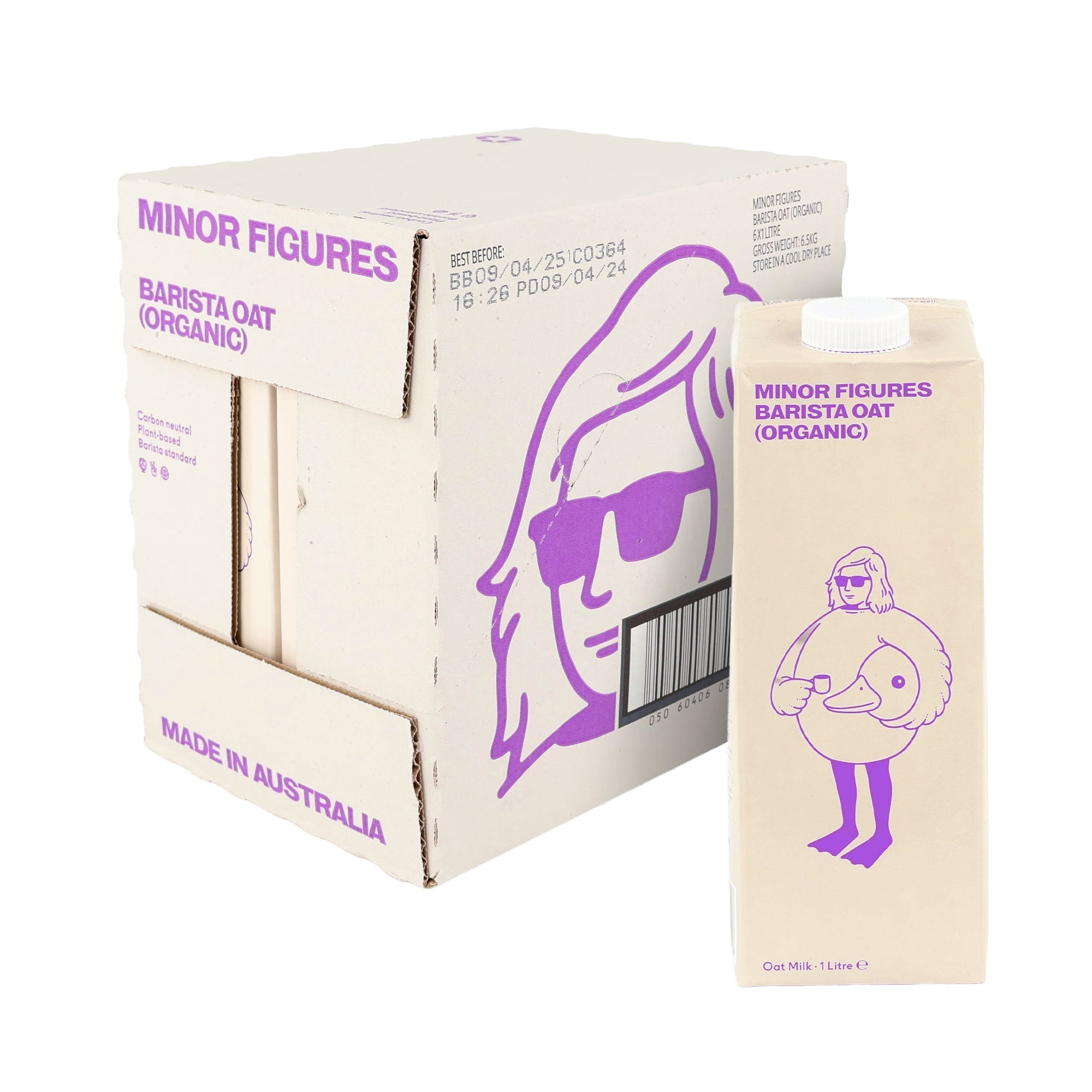 Minor Figures Organic Oat Milk Box | 6 x 1L
