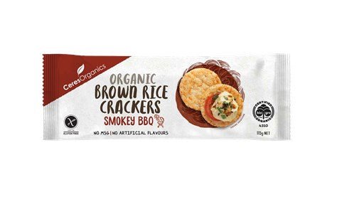 Ceres Organics Brown Rice Crackers Smokey BBQ | 115g