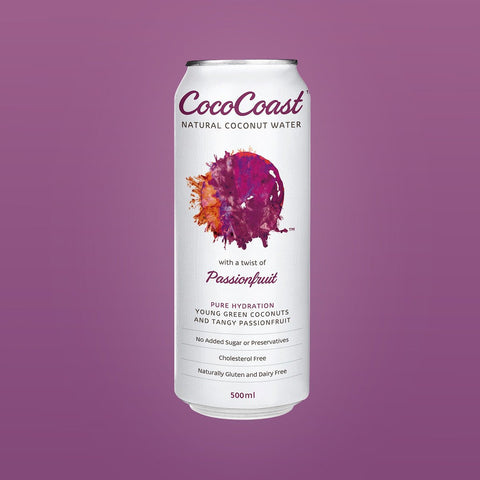 Passionfruit Coconut Water 500ml (6 Pack) - Coco Coast
