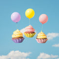 Pastel Mix Bloom Baking Cups In Pvc Box - 25 Pack-PAPYRUS-iPantry-australia