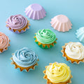 Pastel Mix Bloom Baking Cups In Pvc Box - 25 Pack-PAPYRUS-iPantry-australia