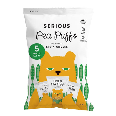 Serious Pea Puffs Tasty Cheese Multipack | 75g