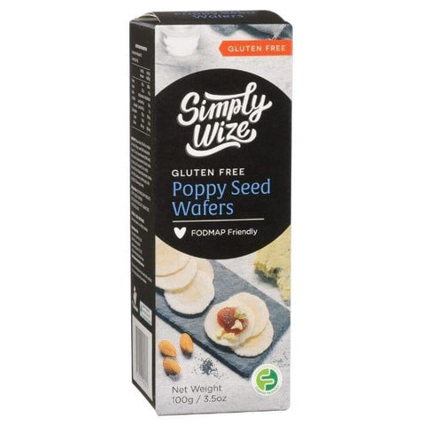 Poppy Seed Wafers 100g (GF)-Simply Wize-iPantry-australia