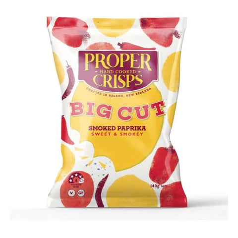 Proper Crisps BIG CUT Smoked Paprika 140g-Indulgence-Proper Crisps-iPantry-australia