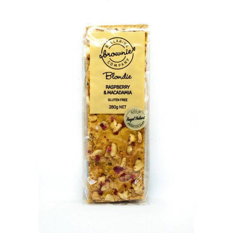 Raspberry Macadamia Blondie 280g-Indulgence-Bellarine Brownie Company-iPantry-australia