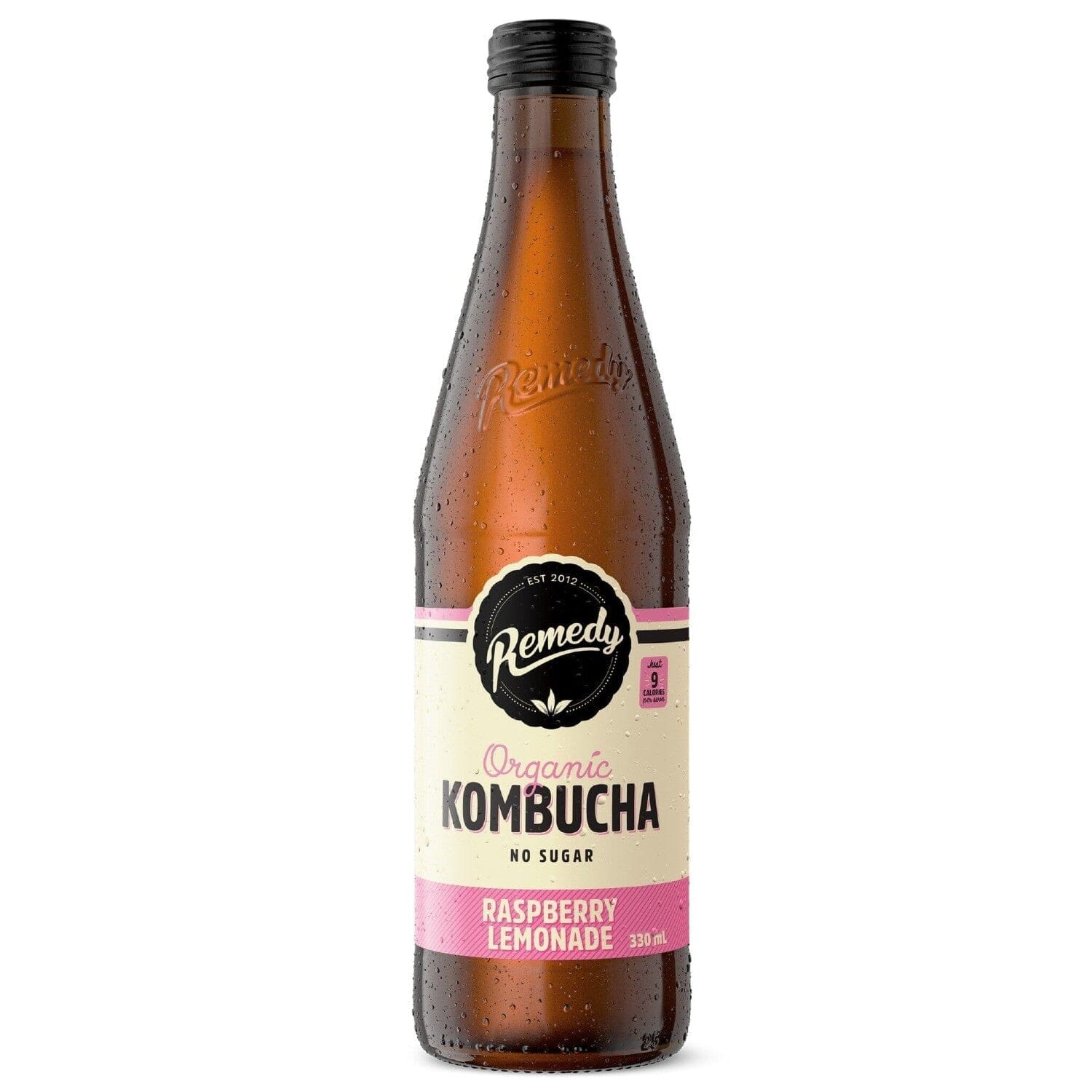 Remedy Kombucha Raspberry Lemonade Bottle 330mL x12 – Bulk Eats Warehouse