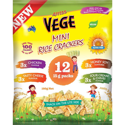 Rice Crackers Assorted Multipack 12's 250g