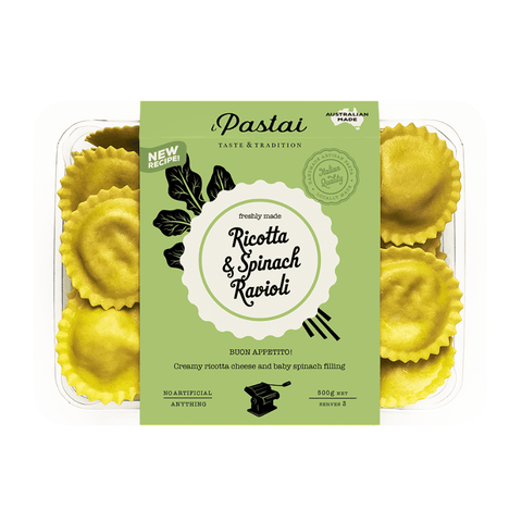 iPastai Ricotta & Spinach Ravioli | 500g