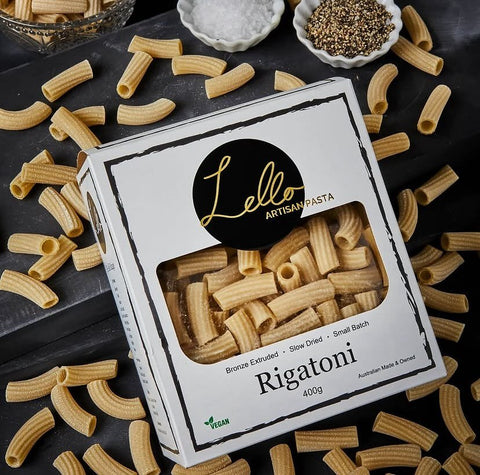 Lello Pasta Lello Pasta Bar Rigatoni | 400g – Bulk Eats Warehouse