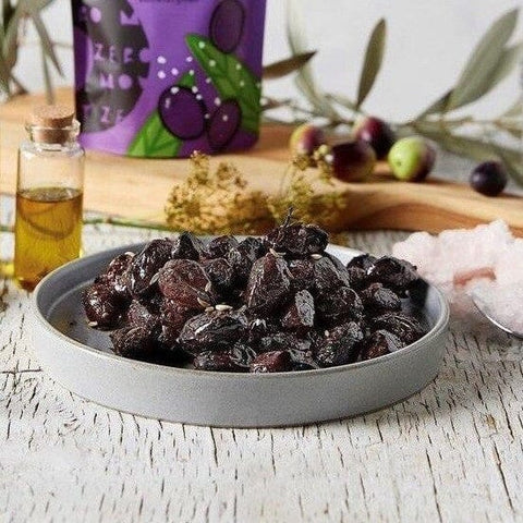 Salt Cured Kalamata Olives 80g-Catering Entertaining-Mount Zero Olives-iPantry-australia
