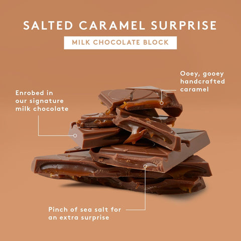 Salted Caramel Surprise Milk Chocolate 80g (exp - 21/05/24)-Indulgence-Koko Black-iPantry-australia