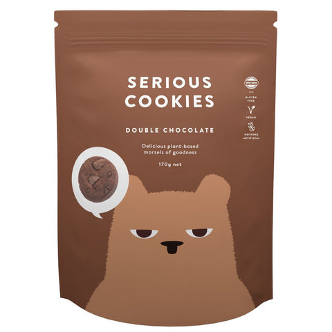 Serious Cookies Double Choc 170g - Serious Food Co.