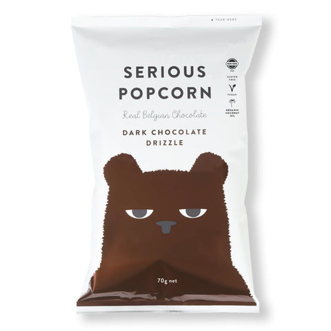 Serious Popcorn Dark Choc Drizzle 70g - Serious Food Co.