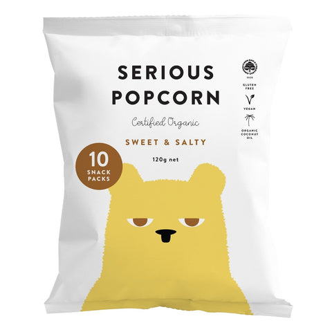 Serious Popcorn Sweet & Salty 10 x 12g Multipack - Serious Food Co.