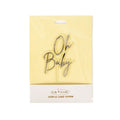 Silver / Clear Layered Cake Topper - Oh Baby-Cake & Candle-iPantry-australia