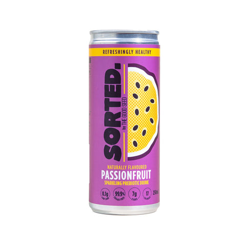 Sorted Prebiotic Sparkling - Passionfruit | 250mL