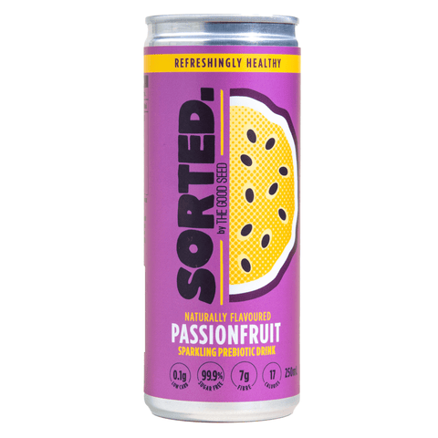 Sorted Prebiotic Sparkling - Passionfruit | 250mL