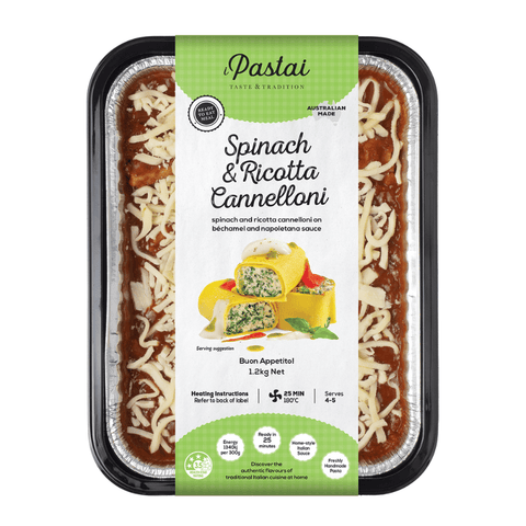 iPastai Spinach & Ricotta Cannelloni | 1.2Kg
