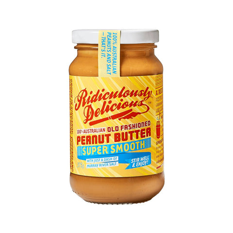 Super Smooth Peanut Butter 375g - Ridiculously Delicious Peanut Butter