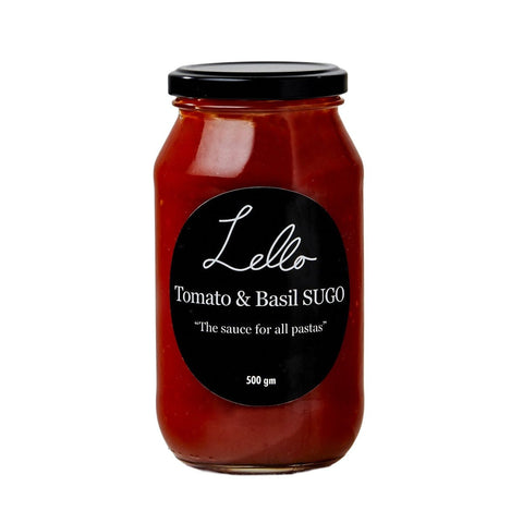 Tomato & Basil Sugo 500ml - Lello Pasta Bar